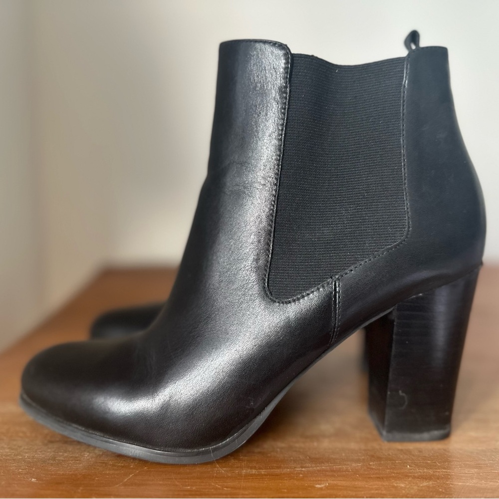 Michael Kors Black Leather Ankle Boots